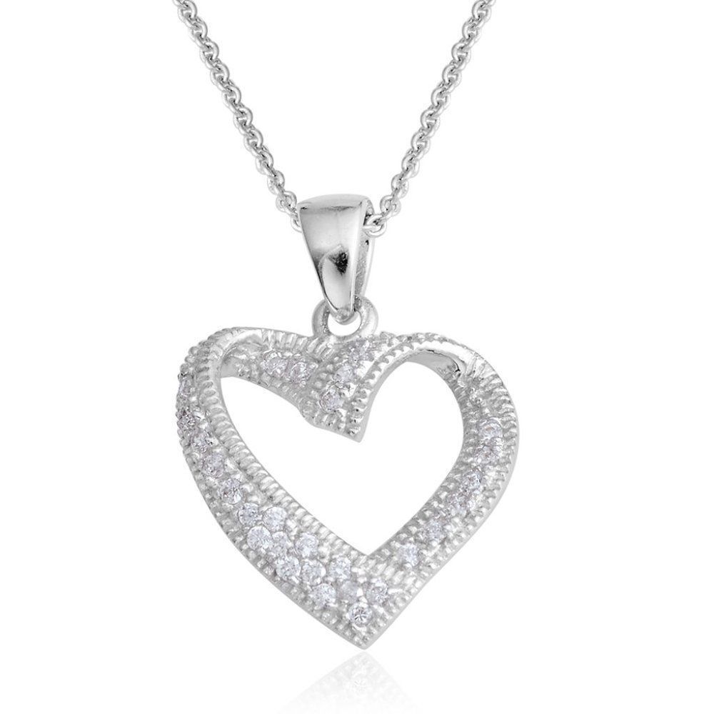 Heart Pendant With Chain (18 In)